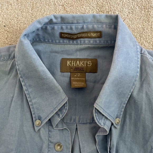 Men’s L Arrow Denim Shirt - Picture 2 of 3